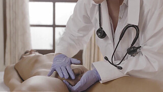 TRANSFIXED - Gorgeous Trans Babe Receives Physical Exam From Busty MILF Doctor - PART 2