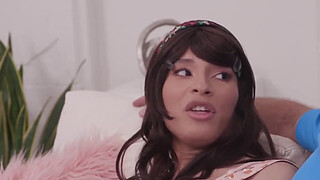 Big tits shemale bareback fucked by her stepdads big cock