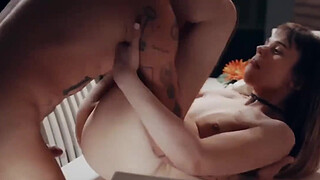 Slutty shemale let stepbro bareback her ass to keep silent