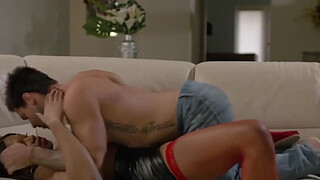 Ebony Trans woman licks and fucks the ass of her stepbrother