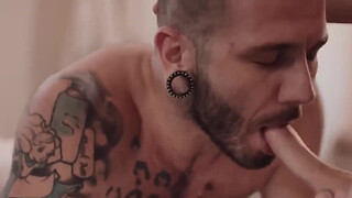 Trans woman masseuse licks and fucks her customers wet ass