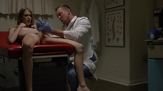 Smalltits trans woman gets analed by her horny guy doctor