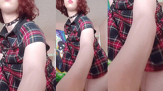 Melody.strips, plugs her fat ass and cums