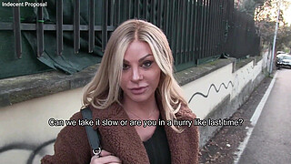 Exclusive - He accepts €1000 and gets his ass pounded by a hot Italian girl - English subtitles