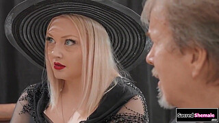 SacredShemale.com - TS Foxxy barebacked at husbands burial