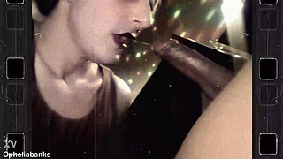 Facefuck in Slow Motion!! FEMBOY Ophelia Banks and the BBC!!