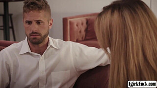 Shemale Eva Paradis cheats on her future husband to a religous dude Wesley Woods