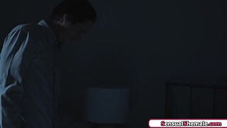 Busty tgirl Jessy Dubai calls her husbands stepbrother and seduces him.The cheating trans facefucks him and he asslicks her.The latina barebacks him