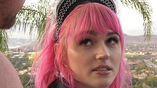 Pink Haired Trans Maid Catches Boss Jerking - Claire Tenebrarum, Pierce Paris - GenderXFilms